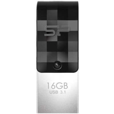 Silicon Power mälupulk 16GB Mobile C31, must