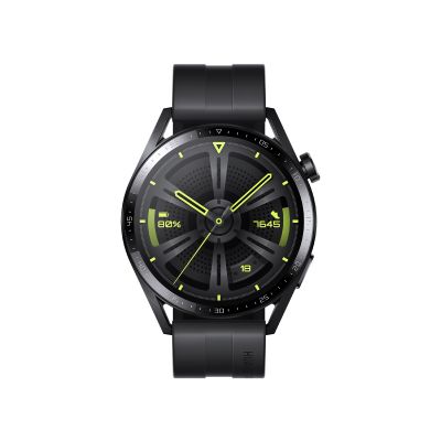 Huawei GT 3 (46 mm) Jupiter-B29S Smart watch GPS (satellite) AMOLED Touchscreen 1.43 Waterproof Bluetooth Dustproof, Waterproof Black Stainless Steel