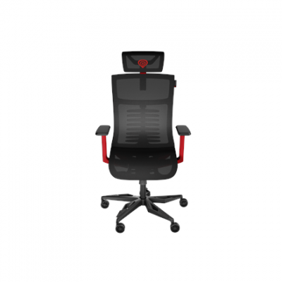 Genesis mm | Base material Aluminum; Castors material: Nylon with CareGlide coating | Ergonomic Chair Astat 700 700 | Black/Red