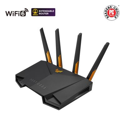 ASUS TUF-AX3000 V2 Dual Band WiFi 6 Gaming Router | Dual Band WiFi 6 Gaming Router | TUF-AX3000 V2 | 802.11ax | 2402+574 Mbit/s | 10/100/1000 Mbit/s | Ethernet LAN (RJ-45) ports 4 | Mesh Support Yes
