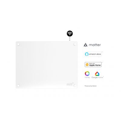 Mill | Heater | GL400WIFI3 WiFi Gen3 | Panel Heater | 400 W | Suitable for rooms up to 4-6 m | White | IPX4