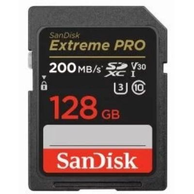 Mälukaart Sandisk SD Ext Pro 128GB 200/90 MB/s Class10 / V30 / UHS-I / U3
