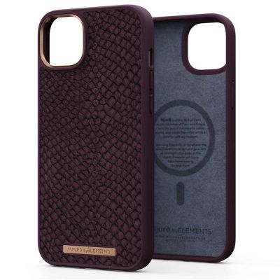 njord  Salmon Leather MagSafe Case for iPhone 14 Plus (rust)
