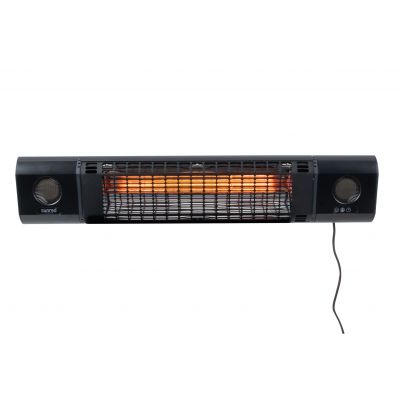 SUNRED | Heater | SOUND-2000W, Sun and Sound Ultra Wall | Infrared | 2000 W | Number of power levels | Suitable for rooms up to  m | Black | IP54