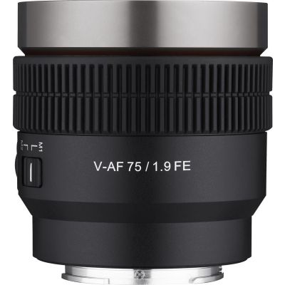 Samyang V-AF 75mm T1.9 FE objektiiv Sonyle