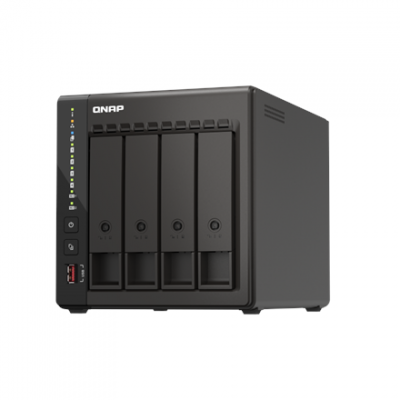 QNAP | 4-Bay desktop NAS | TS-453E-8G | Up to 4 HDD/SSD Hot-Swap | Intel Celeron | J6412 Quad-Core | Processor frequency 2.6 GHz | 8 GB