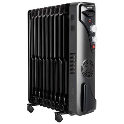 MPM | Electric Heater | MUG-21 | Oil Filled Radiator | 2500 W | Number of power levels 3 | Suitable for rooms up to  m | Black