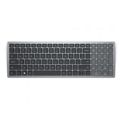 Dell | Keyboard | KB740 | Keyboard | Wireless | RU | m | Titan Gray | 2.4 GHz, Bluetooth 5.0 | 506 g
