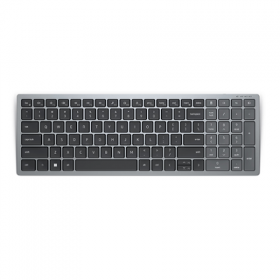 Dell | Keyboard | KB740 | Keyboard | Wireless | Russian | Titan Gray | 2.4 GHz, Bluetooth 5.0 | 506 g