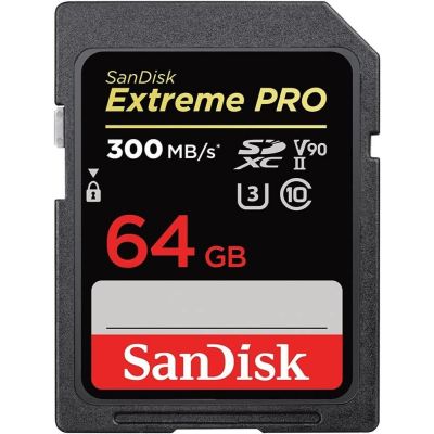 Mälukaart Sandisk SD Extreme Pro 64GB 300/90 MB/s Class10 / V30 / UHS-I / U3