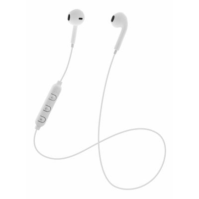 Bluetooth kõrvanööbid Streetz HL-BT300, valged, 3h