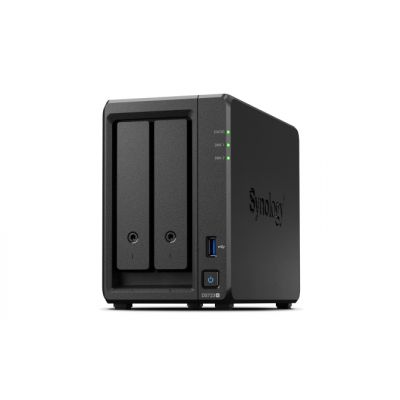 Synology DS723+ 2-bay/AMD Ryzen R1600/2-core 2.6 (base)/3.1 (turbo) GHz/2GB DDR4/2 x 3.5"xHot swap/2x1GbE/1xUSB3.2/eSATA/RAID 0,1/3Y | Synology | 2-Bay | DS723+ | AMD | Ryzen R1600 | Processor freque