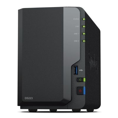 Synology | DS223 | Up to 2 HDD/SSD Hot-Swap | Realtek | RTD1619B | Processor frequency 1.7 GHz | 2 GB | DDR4