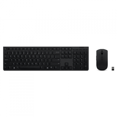 Lenovo | Professional Wireless Rechargeable Combo Keyboard and Mouse | Keyboard and Mouse Set | Wireless | Mouse included | Nordic | Bluetooth | Grey