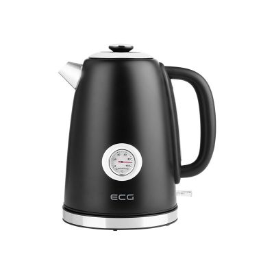 ECG RK 1700 Magnifica Nero Electric kettle, 1.7L, Stainless steel