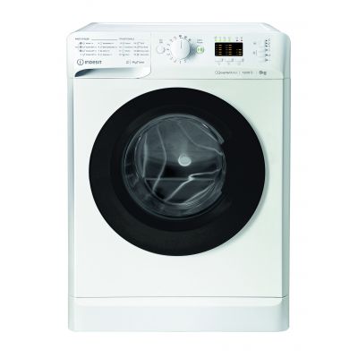 INDESIT | MTWSA 61294 WK EE | Washing machine | Energy efficiency class C | Front loading | Washing capacity 6 kg | 1151 RPM | Depth 42.5 cm | Width 59.5 cm | Display | Big Digit | White