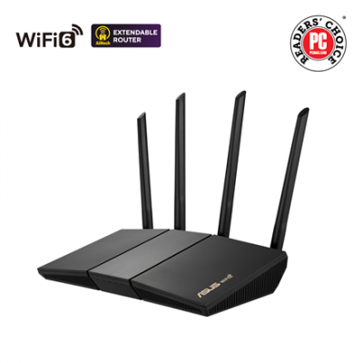 Wireless AX3000 Dual Band WiFi 6 | RT-AX57 | 802.11ax | 2402+574 Mbit/s | 10/100/1000 Mbit/s | Ethernet LAN (RJ-45) ports 4 | Mesh Support Yes | MU-MiMO Yes | No mobile broadband | Antenna type Exter