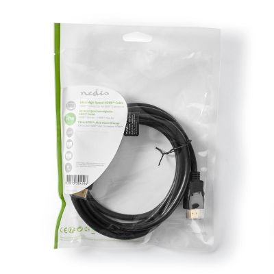 Kaabel HDMI A otsik - otsik 2.1 2m, kilekotis