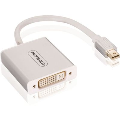 Profigold PROM252 Adapter MAC Mini DP otsik - DVI-D pesa, 0,2m EOL