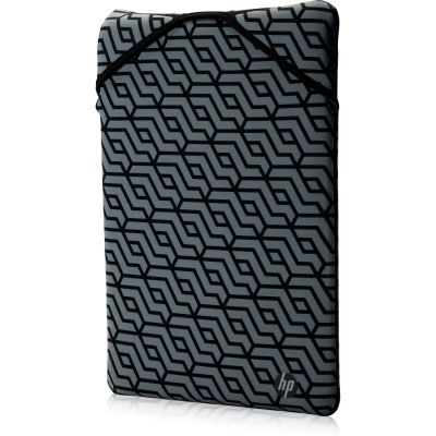 HP 14 Reversible Sleeve, Sanitizable  Black, Geometric pattern