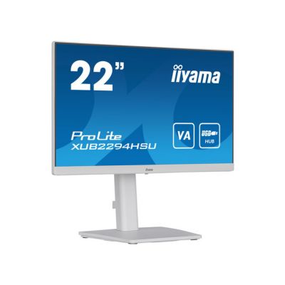 21,5" WHITE ETE VA-panel, 1920x1080, 15cm Height Adj. Stand, Pivot, 250cd/m, Speakers, HDMI, DisplayPort, 1ms, FreeSync, USB 2x3.0