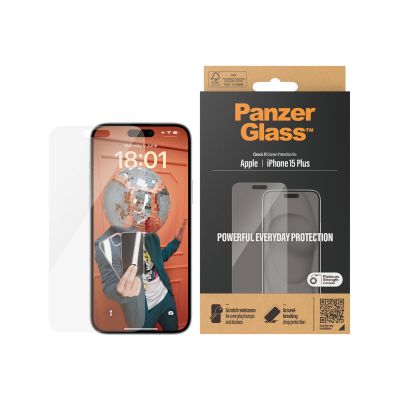 PanzerGlass | Screen protector | Apple | IPhone 15 Plus | Glass | Transparent