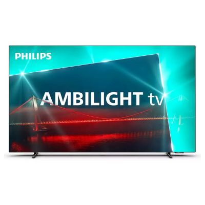 Philips 4K UHD OLED Android TV 65" 65OLED718/12 3-sided Ambilight 3840x2160p HDR10+ 4xHDMI 3xUSB LAN WiFi DVB-T/T2/T2-HD/C/S/S2, 40W