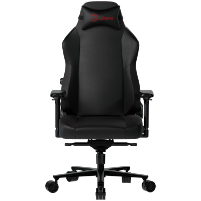 LORGAR Embrace 533, Gaming chair, PU eco-leather, 1.8 mm metal frame, multiblock mechanism, 4D armrests, 5 Star aluminium base, Class-4 gas lift, 75mm PU casters, Black