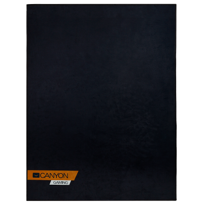 CANYON FM-01, floor mat for gaming chair Size: 100x130cm lower side:antislip basedurable polyester fabricColor: Black  with canyon logo