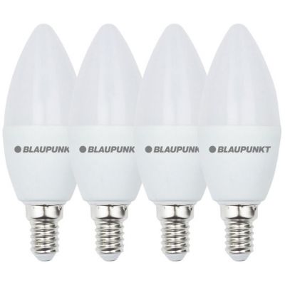 Blaupunkt LED lamp E14 595lm 7W 2700K 4tk