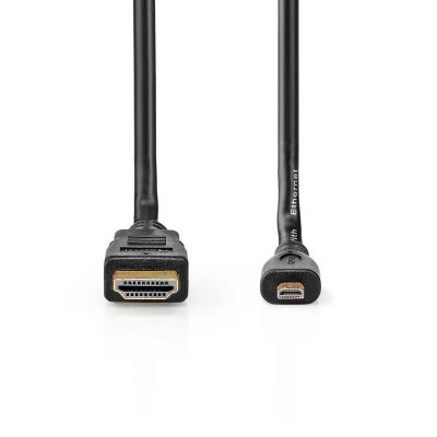 Videokaabel HDMI A pistik - HDMI micro pistik, 2m