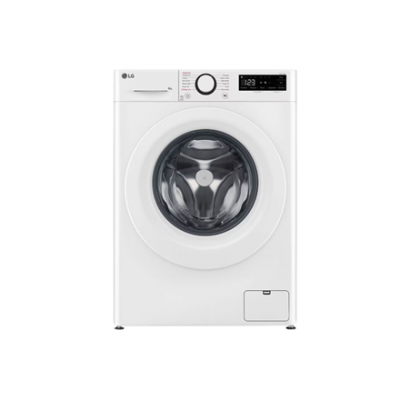 LG | F2WR508SWW | Washing machine | Energy efficiency class A-10% | Front loading | Washing capacity 8 kg | 1200 RPM | Depth 47.5 cm | Width 60 cm | Display | LED | Steam function | Direct drive | Wh