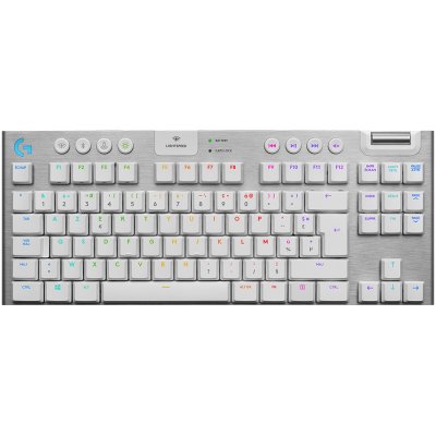 LOGITECH G915 TKL LIGHTSPEED Wireless Mechanical Gaming Keyboard - WHITE - US INT'L - TACTILE