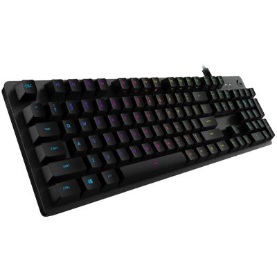LOGITECH G512 Corded RGB Mechanical Gaming Keyboard - CARBON - NORDIC - USB - CLICKY