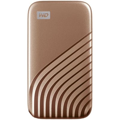 WD 500GB My Passport SSD - Portable SSD, up to 1050MB/s Read and 1000MB/s Write Speeds, USB 3.2 Gen 2 - Gold, EAN: 619659185626