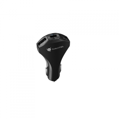 Navitel | Universal Car Splitter Charger | USP45 SLIM | USB-C power: Up to 27 W, 5V - 3.6A; 9V - 3A; 12V - 2.5A; USB-A power: Up to 18 W, 5V - 3A; 9V - 2A; 12V - 1.5A | 5 V | Car Charger