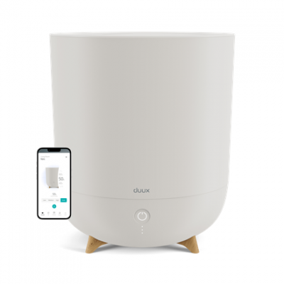 Duux | Neo | Smart Humidifier | Water tank capacity 5 L | Suitable for rooms up to 50 m | Ultrasonic | Humidification capacity 500 ml/hr | Greige