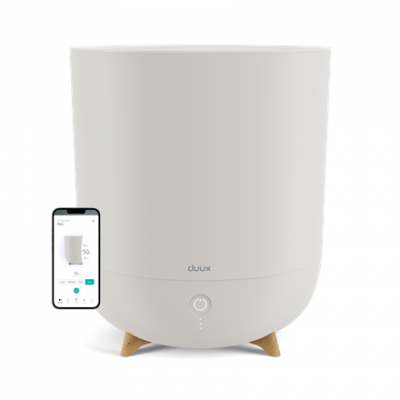 Duux | Smart Humidifier | Neo | Water tank capacity 5 L | Suitable for rooms up to 50 m | Ultrasonic | Humidification capacity 500 ml/hr | Greige