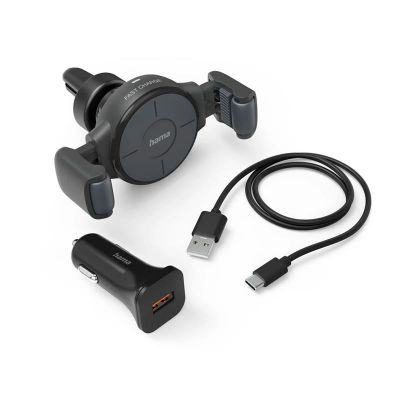 Holder Hama "FC10 Flex-Set", 10 W, Wireless, QI Charge