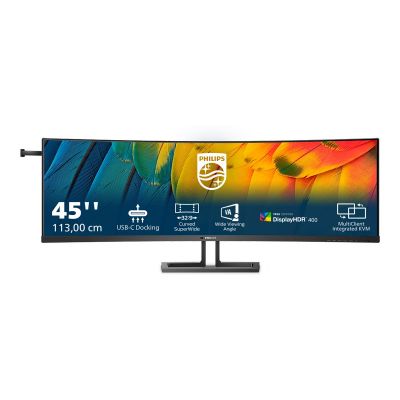 Philips | Curved Business Monitor | 45B1U6900C/00 | 44.5 " | VA | HDR | 32:9 | 75 Hz | 4 ms | 5120 x 1440 pixels | 450 cd/m | HDMI ports quantity 2 | Black | Warranty 24 month(s)