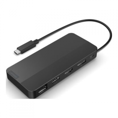 Lenovo | USB-C Dual Display Travel Dock with Adapter | 40B90100EU | Ethernet LAN (RJ-45) ports 1 | DisplayPorts quantity 1 | USB 3.0 (3.1 Gen 1) ports quantity 1 x USB-A 10 Gbps, 2 x USB-C 10 Gbps |