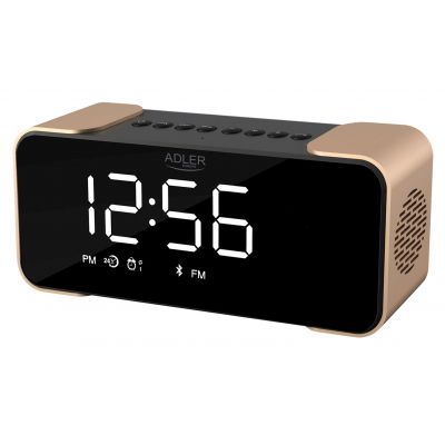 Adler | AD 1190 | Wireless alarm clock with radio | W | AUX in | Copper/Black | Alarm function