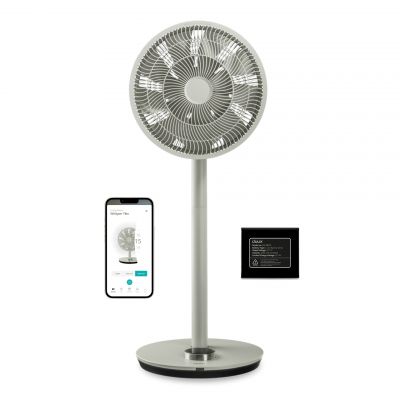 Duux | Fan with Battery Pack | Whisper Flex Smart | Stand Fan | Sage | Diameter 34 cm | Number of speeds 26 | Oscillation | Remote control