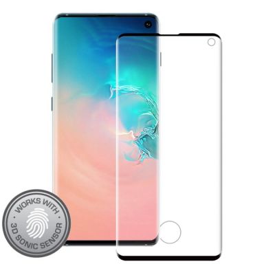 Eiger 3D Fullscreen Glass - 9H kaitseklaas servast servani, Samsung Galaxy S10'le , musta äärega