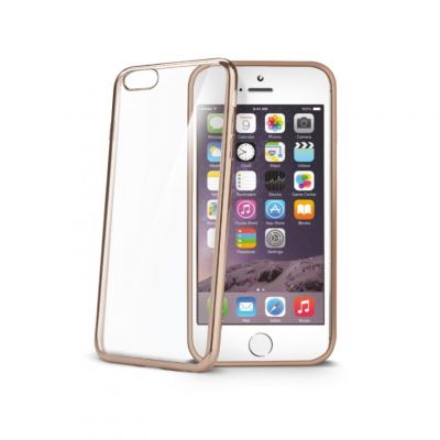 Celly Laser ümbris Apple iPhone 6 / 6S'le, läbipaistev kuldne