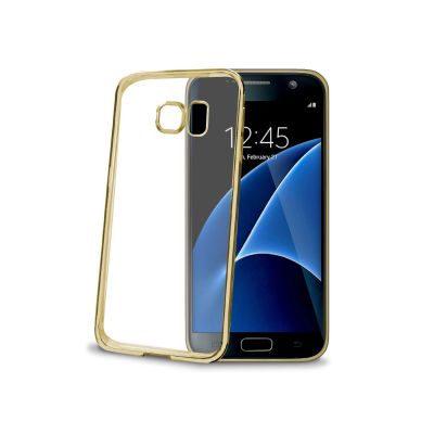 Celly Laser ümbris Samsung Galaxy S7'le, läbipaistev kuldne