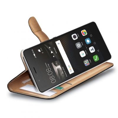 Celly Wally mobiiliümbris Huawei P9 Lite'le, must