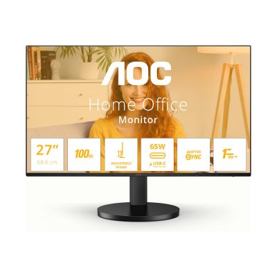 AOC Q27B3CF2 | 27 " | IPS | QHD | 16:9 | 100 Hz | 1 ms | 2560 x 1440 pixels | 350 cd/m | HDMI ports quantity 1 | Black | Warranty 36 month(s)