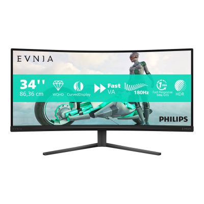 Philips 34M2C3500L/00 | 34 " | VA | 21:9 | 180 Hz | 1 ms | 3440 x 1440 pixels | 300 cd/m | HDMI ports quantity 2 | Warranty 24 month(s)