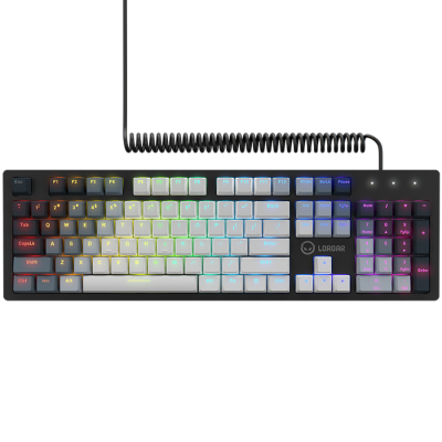LORGAR Azar 514, Wired mechanical gaming keyboard, RGB backlight, 1680000 colour variations, 18 modes, keys number: 104, 50M clicks, linear dream switches, spring cable up to 3.4m, ABS plastic+metal,